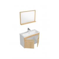 Ece Banyo Rubino Banyo Dolabı 80 cm Set Beyaz Meşe 24RBS009080E