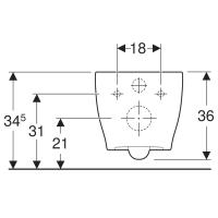 Geberit Senya Klozet + Rezervuar + Kumanda Paneli + Ankastre Stop Valf