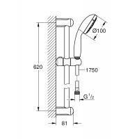 Grohe Tempesta 100 Sürgülü Duş Seti 3 Fonksiyonlu 27644001