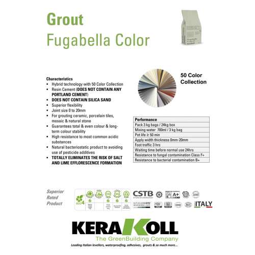 Kerakoll Fugabella Renkli Hibrit Derz Dolgu (3kg)