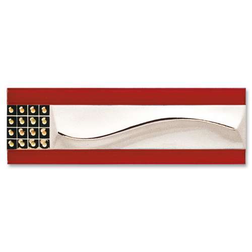 Mystic Collection - 8 x 25 cm Benetton Kırmızı Seramik Bordür