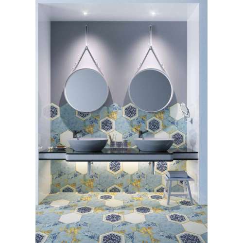 Seranit-20x23cm Nikea Çini Dekor Mat 1. Kalite Seramik (Kutu Fiyatıdır)